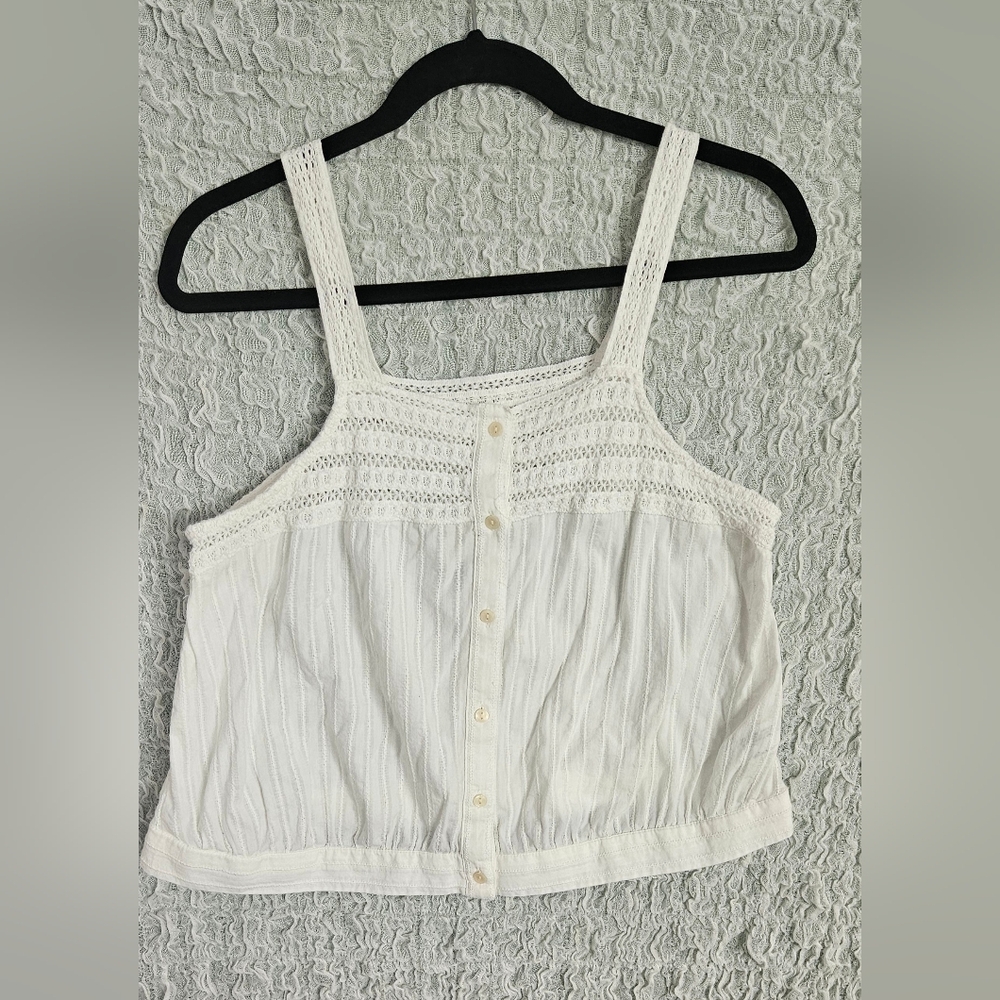 Universal Thread Cream Button-Down Camisole
